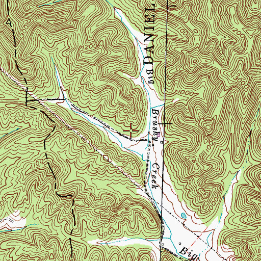 Topographic Map of Fryman Cemetery, KY
