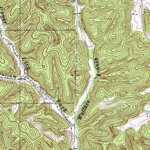 Topographic Map of Gregory Cemetery One, KY