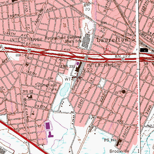 Topographic Map of Fire Department New York Engine 311 Ladder 158, NY