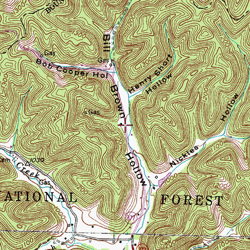 Topographic Map of Henderson Cemetery, KY
