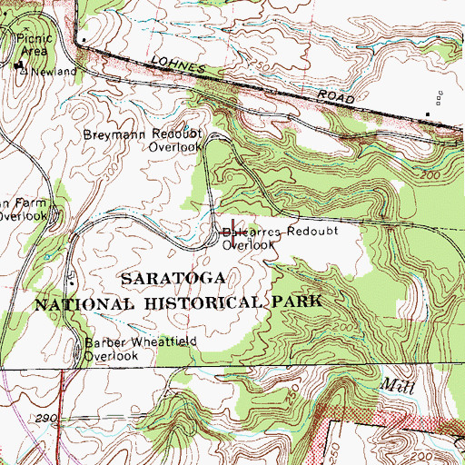 Topographic Map of Wilkinson National Recreation Trail, NY