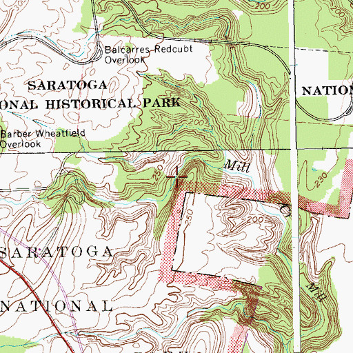 Topographic Map of Middle Ravine, NY