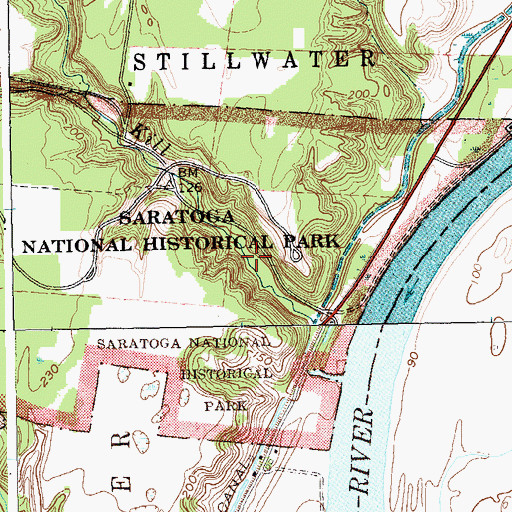 Topographic Map of Great Ravine, NY