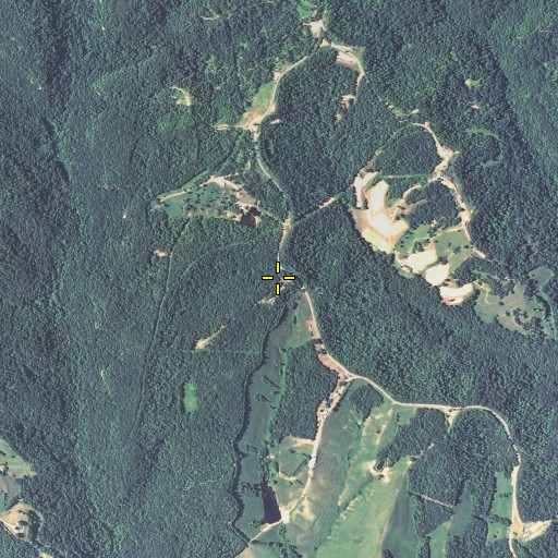 Aerial/Satellite Image of Mabry Cemetery One, KY