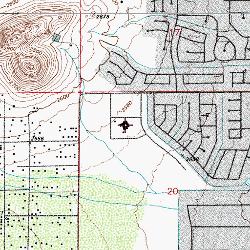 Topographic Map of Amelia Maldonado Elementary School, AZ