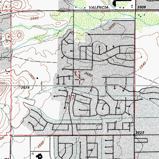 Topographic Map of Miller Elementary School, AZ