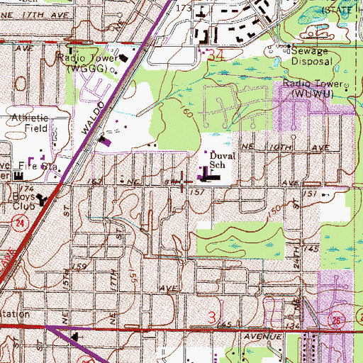 Topographic Map of Bethel Seventh-Day Adventist Church, FL