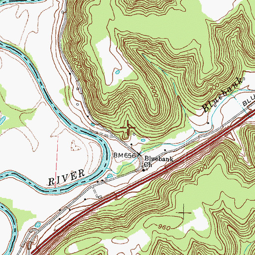Topographic Map of Parsons Cemetery, KY