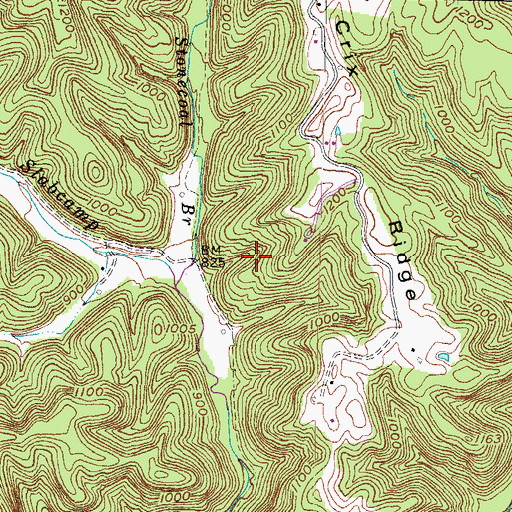 Topographic Map of Prather-Stamper Cemetery, KY