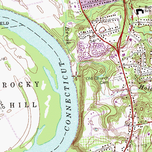 Topographic Map of Hubbard Brook, CT