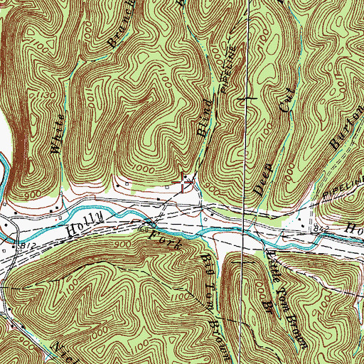 Topographic Map of Stevens Cemetery, KY