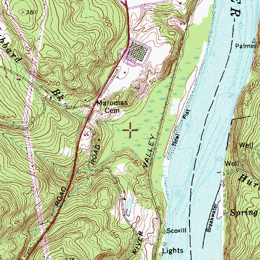 Topographic Map of Hubbard Brook, CT