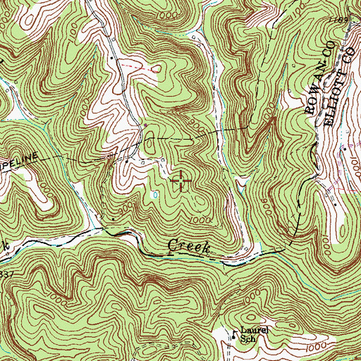 Topographic Map of Jason Trent Cemetery, KY