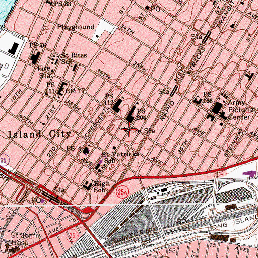 Topographic Map of Fire Department New York Engine 261 Ladder 116, NY