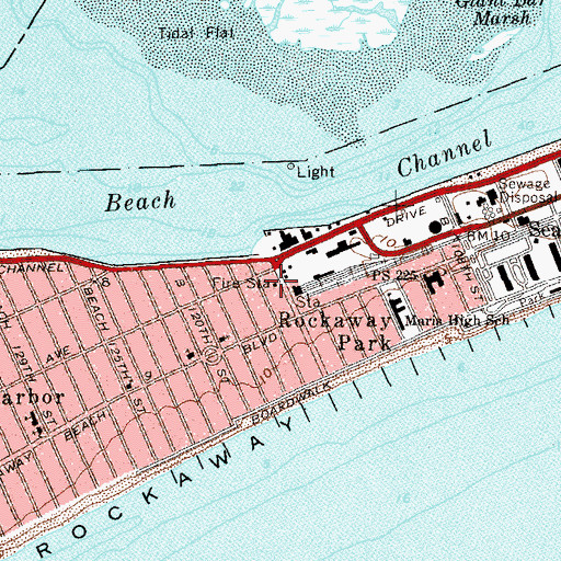 Topographic Map of New York Ladder Company 137, NY