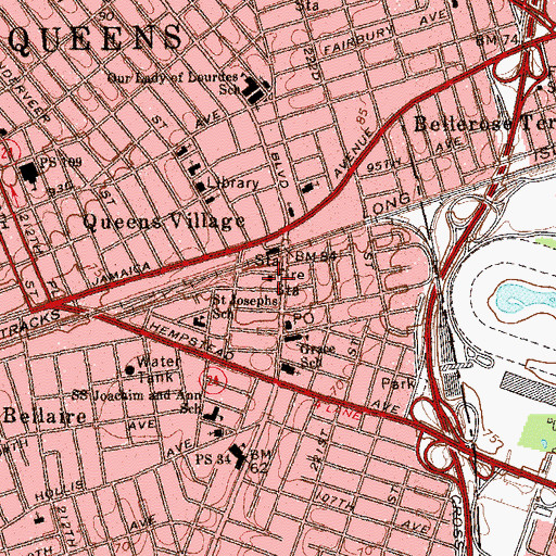 Topographic Map of New York Ladder Company 162, NY