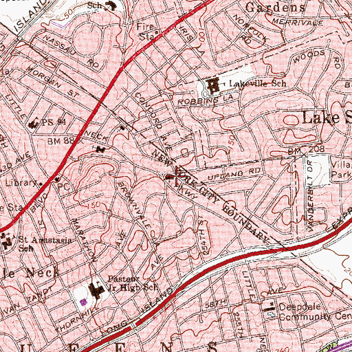 Topographic Map of The Church of Jesus Christ of Latter Day Saints, NY