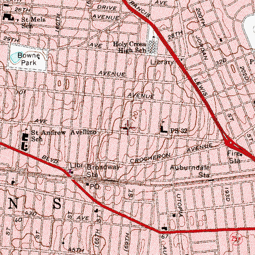 Topographic Map of Church On the Hill, NY