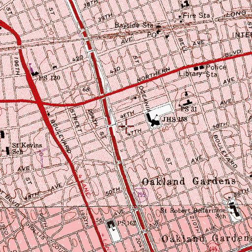 Topographic Map of Community Baptist Church, NY