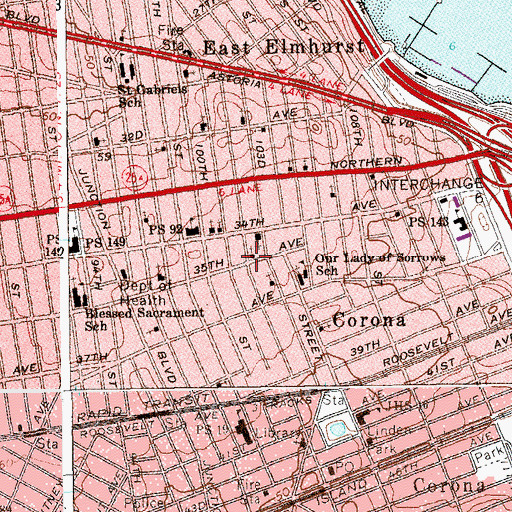 Topographic Map of Galilee Gospel Chapel, NY