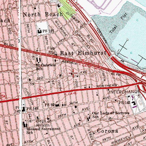 Topographic Map of Leverich Memorial Church, NY