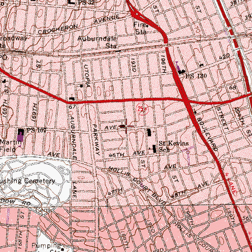 Topographic Map of Lutheran Church of the Resurrection, NY