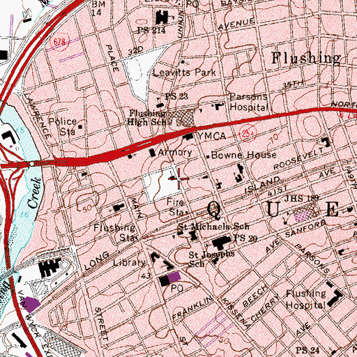 Topographic Map of Macedonia African Methodist Episcopal Church, NY