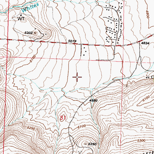 Topographic Map of Galena High School, NV