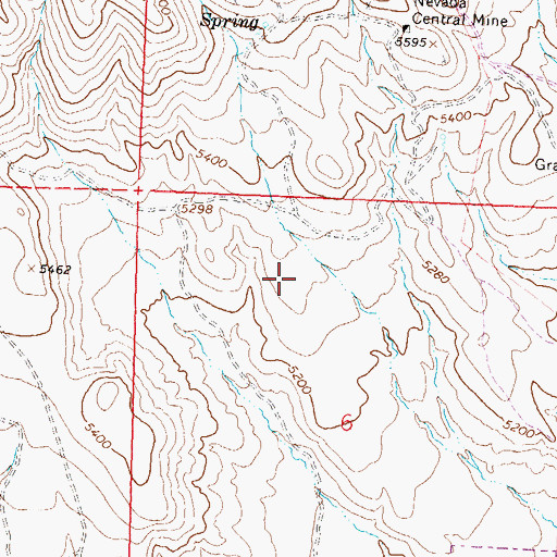 Topographic Map of Rollan D Melton Elementary School, NV
