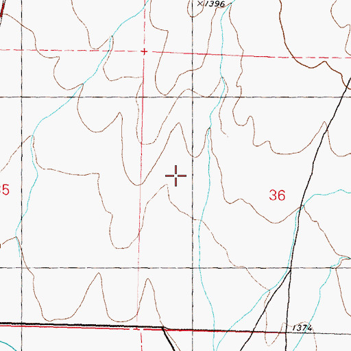 Topographic Map of Spanish Springs Elementary School, NV