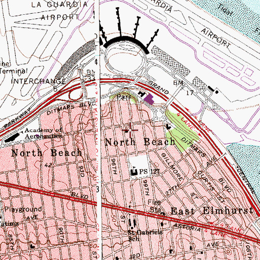 Topographic Map of New York Pentecostal Assembly Church, NY