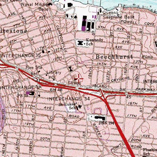 Topographic Map of Saint Nicholas Orthodox Church, NY
