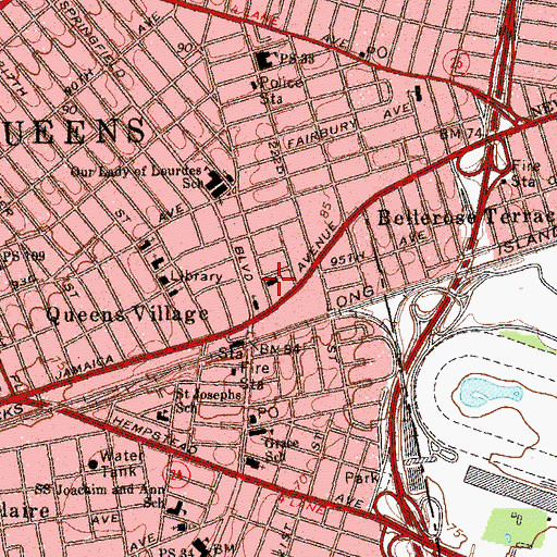 Topographic Map of Embury United Methodist Church, NY