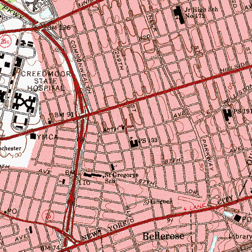 Topographic Map of House of Hope Presbyterian Church, NY