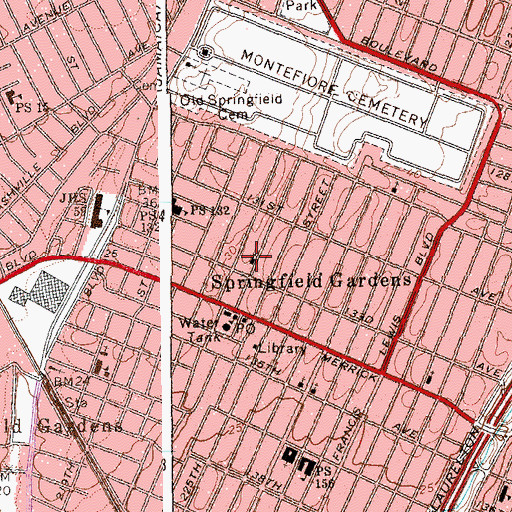 Topographic Map of Lebanon Seventh Day Adventist Church, NY