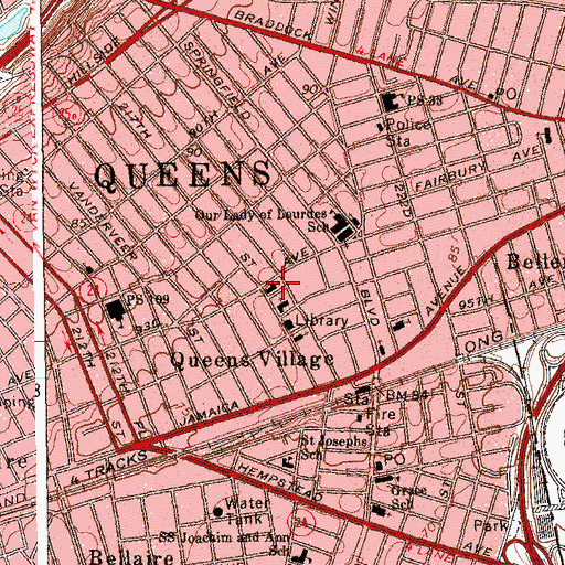 Topographic Map of Mount Sinai Seventh Day Adventist Church, NY