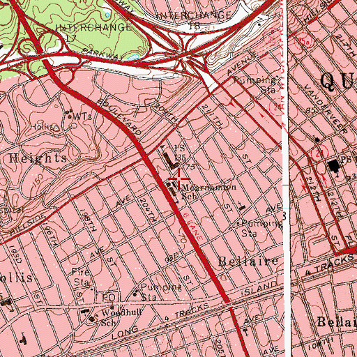 Topographic Map of Incarnation Roman Catholic Church, NY