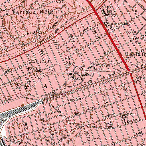 Topographic Map of Saint Gabriel's Anglican Church, NY