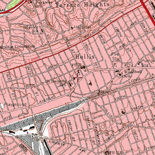 Topographic Map of Saint Gerard Magella Catholic Church, NY