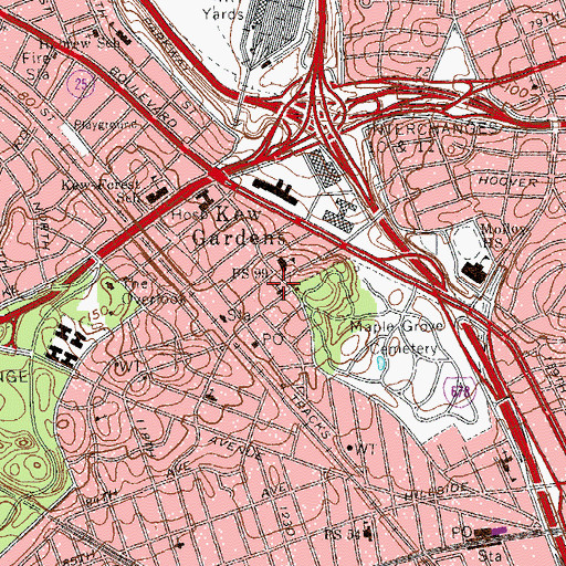 Topographic Map of Sung Shin Prest Presbyterian Church, NY