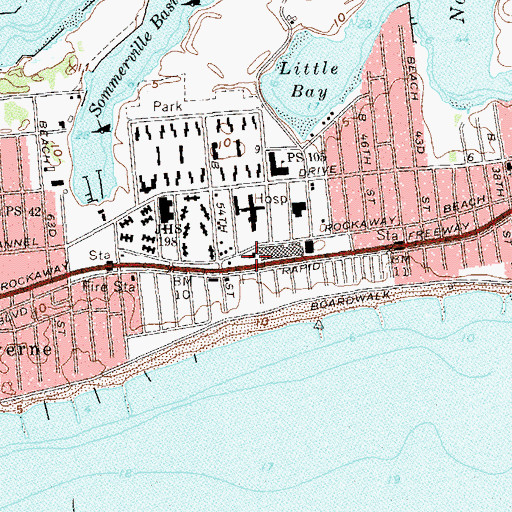 Topographic Map of Solid Rock Seventh Day Adventist Church, NY