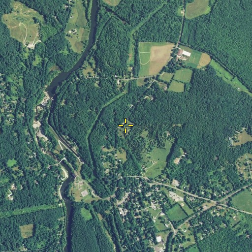 Aerial/Satellite Image of Hunt Memorial Cemetery, CT