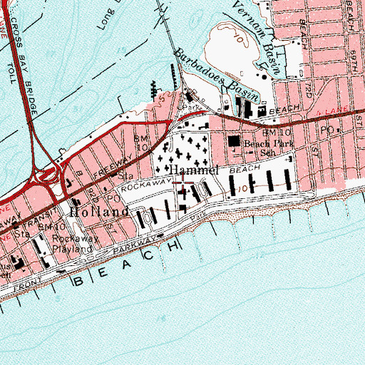 Topographic Map of Temple of Israel, NY