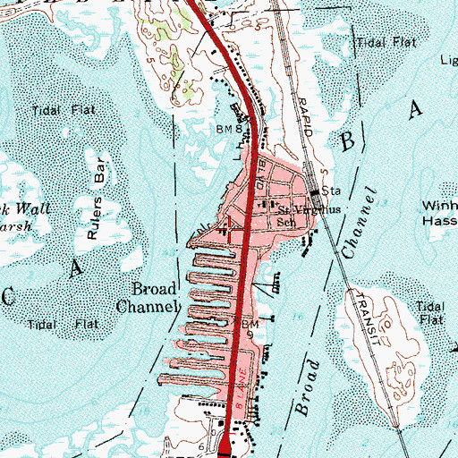 Topographic Map of Public School 47, NY