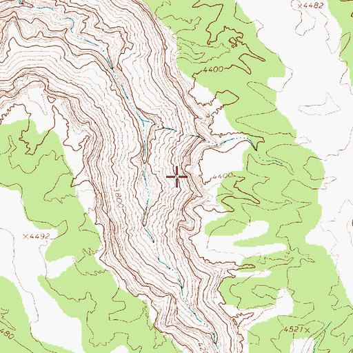 Topographic Map of Hogan Spring, AZ
