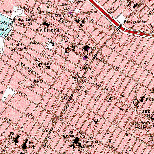 Topographic Map of Holy Cross Ukrainian Church, NY