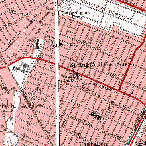 Topographic Map of Christopher Robin Academy, NY