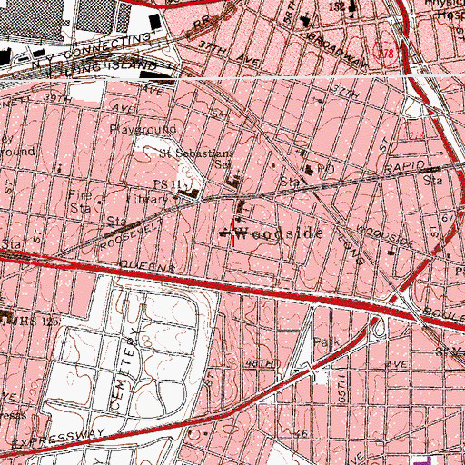 Topographic Map of Greater New York Academy, NY