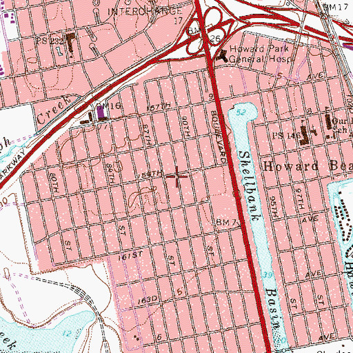 Topographic Map of Public School 207, NY