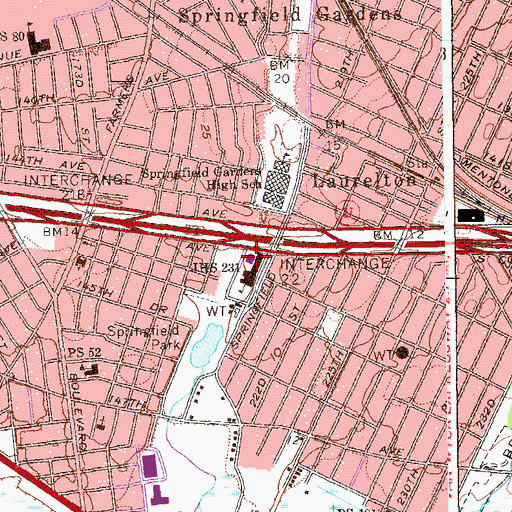 Topographic Map of Public School 251, NY